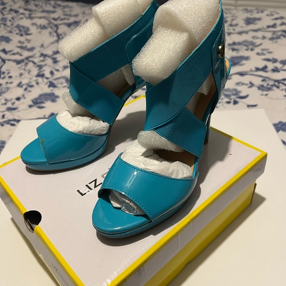 New Liz claiborne shoes turquoise size 6M - Picture 3 of 4